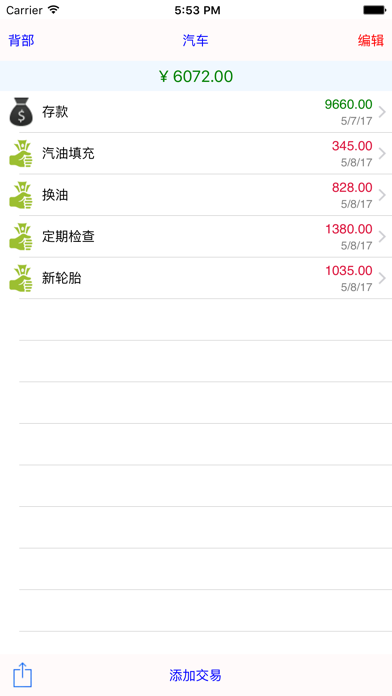 花钱预算精简版