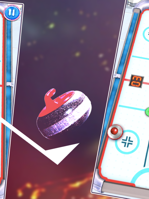 桌上冰球游戏 - 趣味桌球模拟对抗