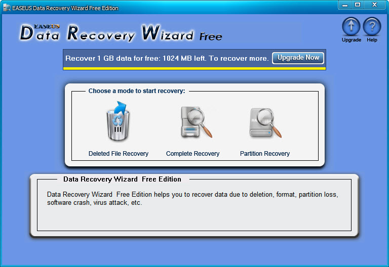 Easeus Data Recovery Wizard下载v6.0 免费版