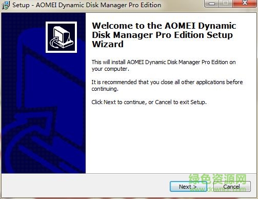 aomei dynamic disk manager pro中文版(动态硬盘分区工具)下载v1.2 专业免费版