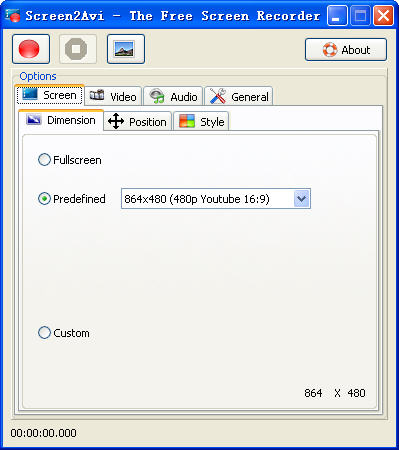 Screen2Avi(屏幕录像工具)下载v1.11 绿色版
