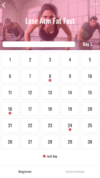 30天的手臂锻炼挑战
