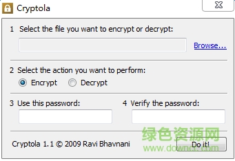 cryptola(文件加密工具)下载v1.2 英文绿色版