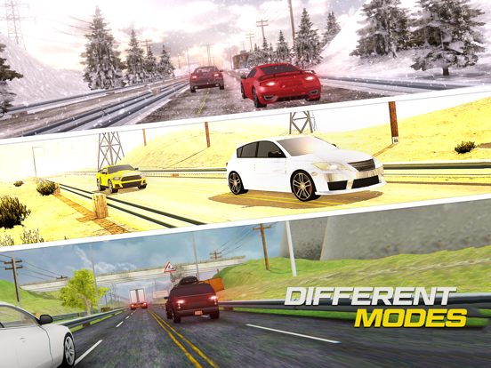 在3D的交通游览竟赛者