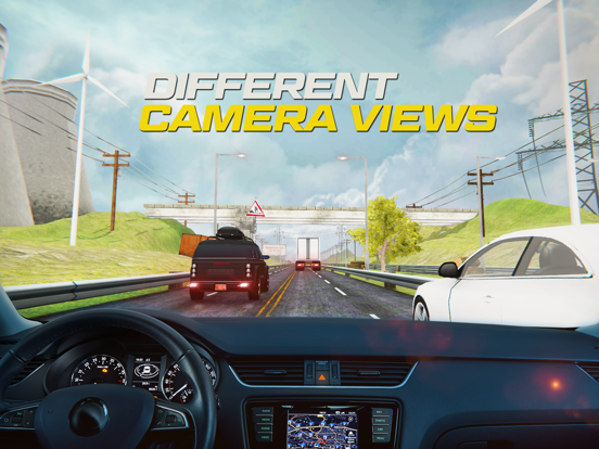 在3D的交通游览竟赛者