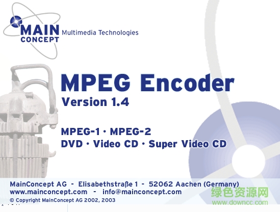 mainconcept mpeg encoder(avi转mpeg)下载v1.51 汉化版