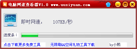 电脑网速查看器下载v1.0 绿色免费版