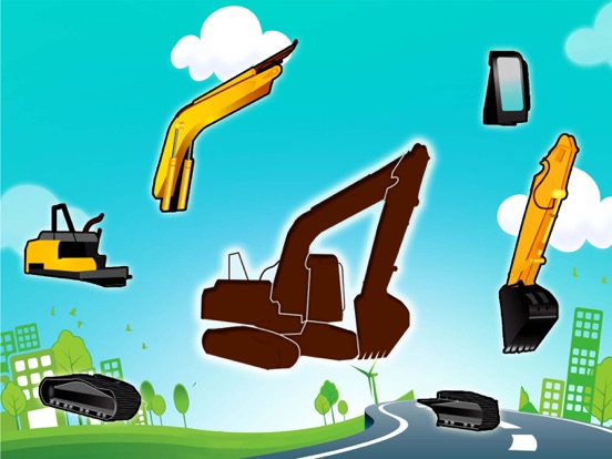 小汽车 拼图的 孩子 游戏