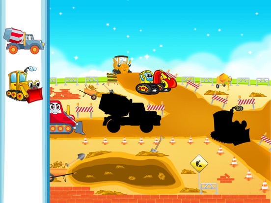 小汽车 拼图的 孩子 游戏