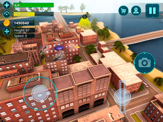 四轴飞行器无人机飞行模拟器3D