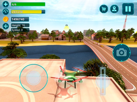 四轴飞行器无人机飞行模拟器3D