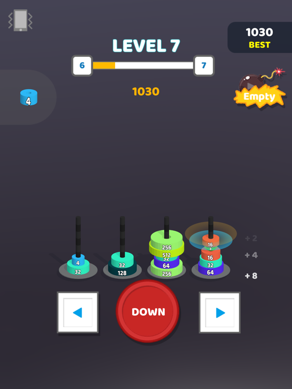 俄罗斯2048 - 彩色堆叠合并