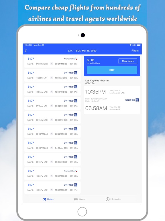 查找航空公司航班