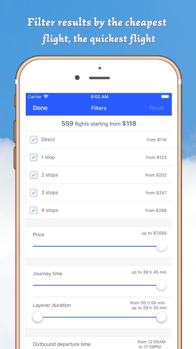 查找航空公司航班
