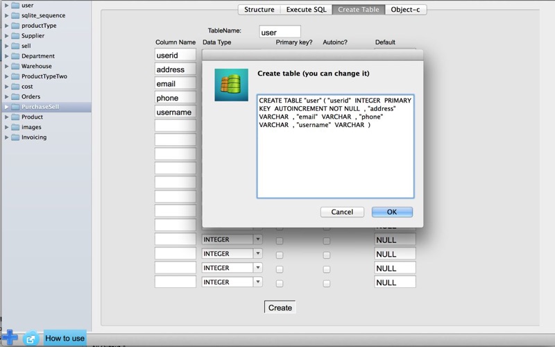SqliteManager_代码生成器