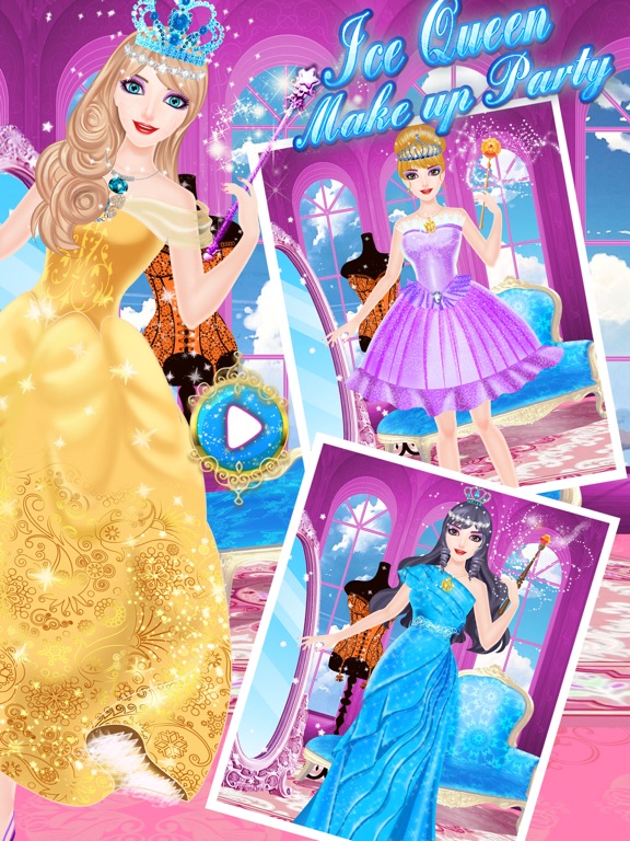 冰雪女王化妆装扮派对沙龙