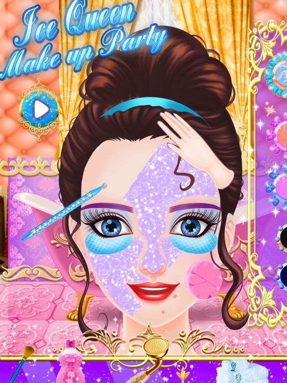 冰雪女王化妆装扮派对沙龙