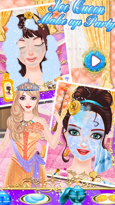 冰雪女王化妆装扮派对沙龙