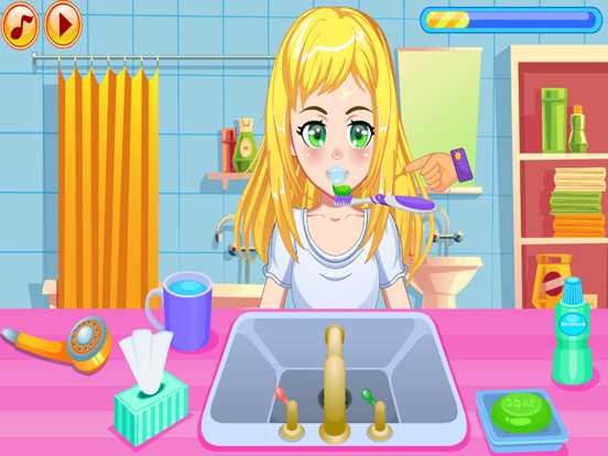 装扮游戏，上课迟到