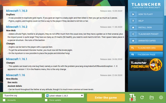 tlauncher(minecraft游戏启动器)下载v2.8 官方版