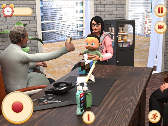 双胞胎新生婴儿日托模拟