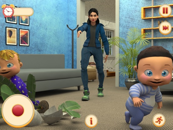 双胞胎新生婴儿日托模拟