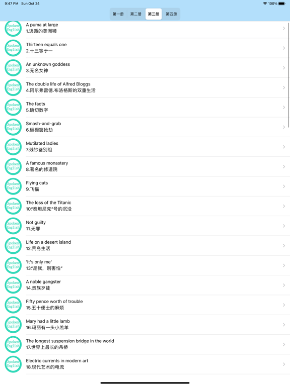 新概念英语-全四册-零基础学习英语口语听力单词大全