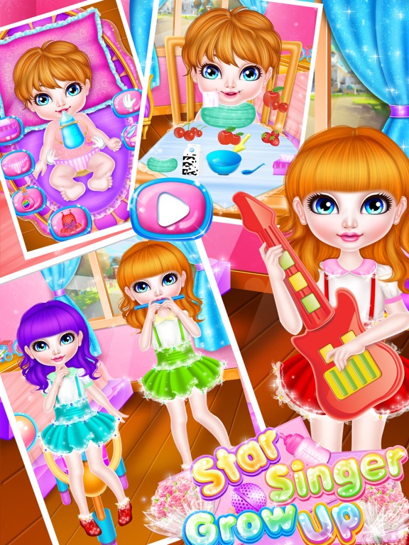 明星歌手的成长过程-女孩装扮游戏