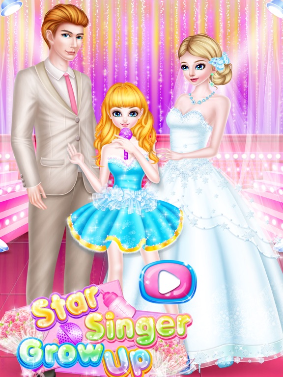 明星歌手的成长过程-女孩装扮游戏