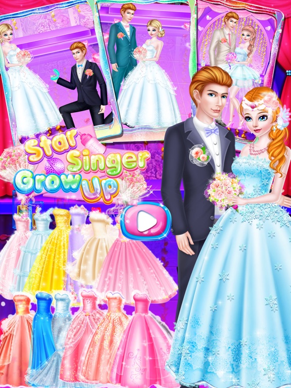 明星歌手的成长过程-女孩装扮游戏