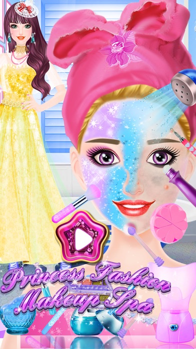 公主时尚化妆温泉spa-女孩游戏