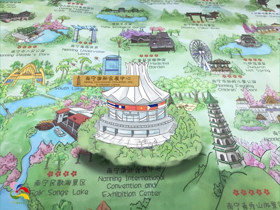 手绘南宁AR地图