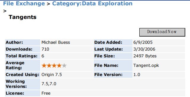 origin tangent插件最新版下载v1.0 免费版
