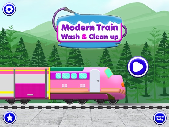火车清洗和清洁游戏