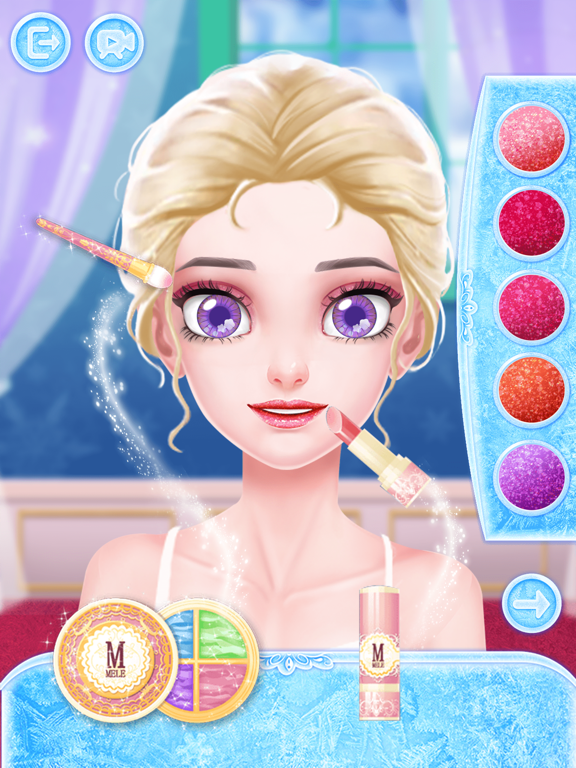冰雪公主皇家婚礼_美发美甲时尚换装化妆少女小游戏