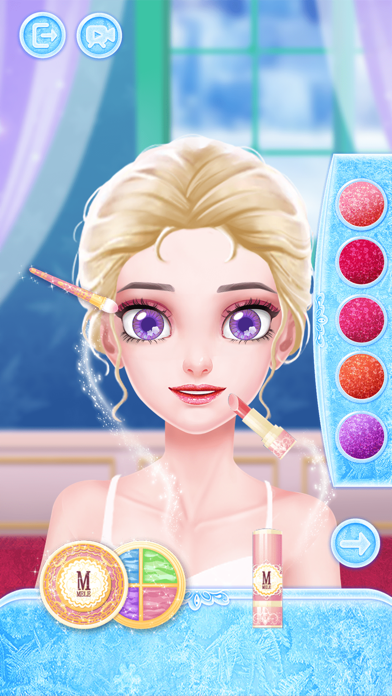 冰雪公主皇家婚礼_美发美甲时尚换装化妆少女小游戏