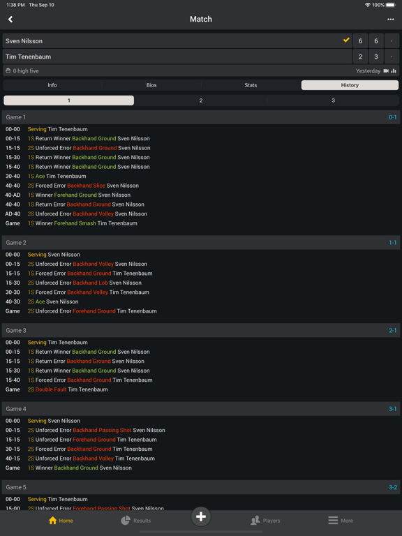 Smashpoint - 网球比赛分数统计、日常运动追踪