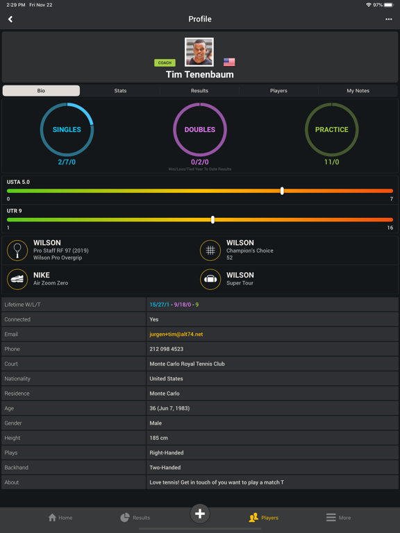 Smashpoint - 网球比赛分数统计、日常运动追踪