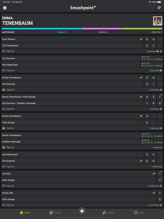 Smashpoint - 网球比赛分数统计、日常运动追踪
