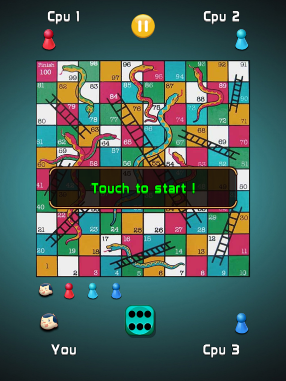 经典飞行棋跳棋 - 骰子蛇和梯多人游戏