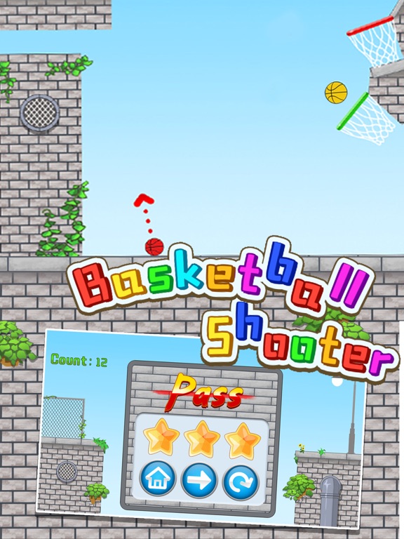 篮球物理投篮高手-益智投篮关卡游戏