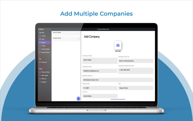 发票制作者并创建收据