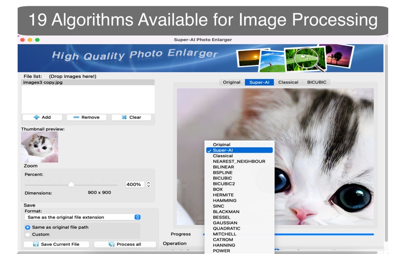 AI无损放大_低像素模糊小照片救星