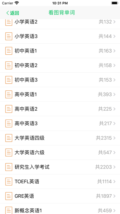 全英文看图背单词