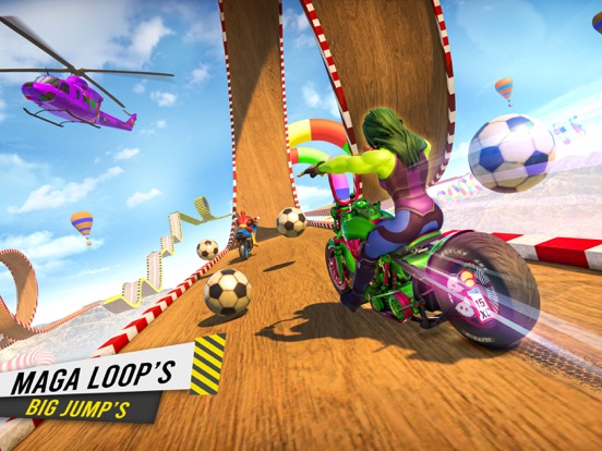 疯狂的自行车特技赛车游戏