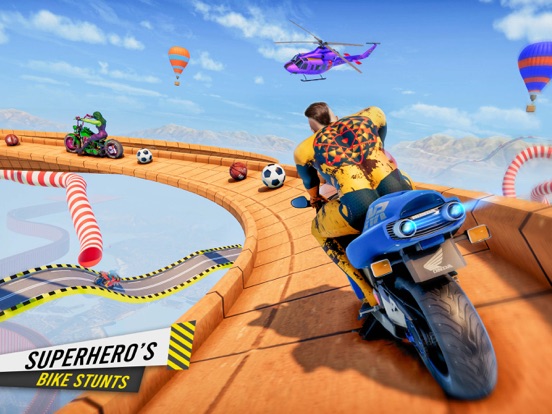 疯狂的自行车特技赛车游戏