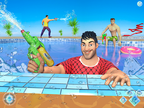 彩弹射击：水上游戏