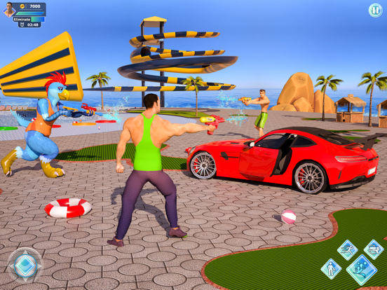 彩弹射击：水上游戏