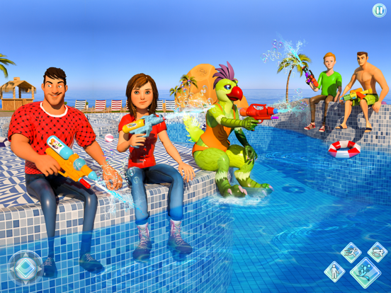 彩弹射击：水上游戏