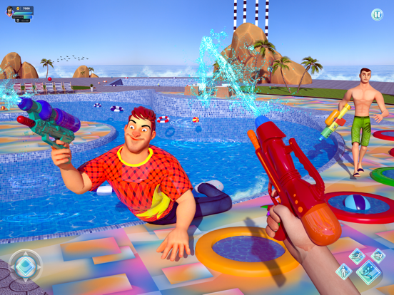 彩弹射击：水上游戏
